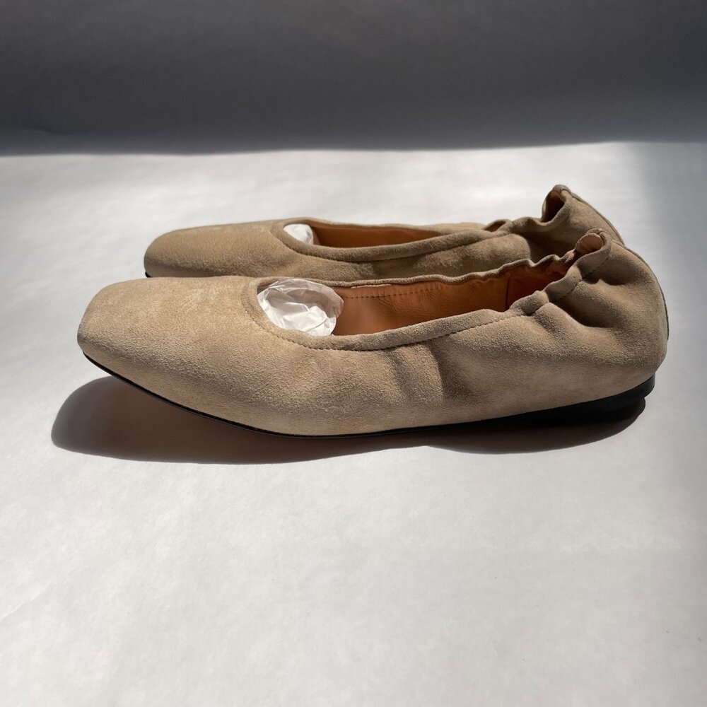 J. Crew | Size 6 | Ballet Flat | Suede | Kid Suede Soft Scrunch Ballet - Picture 3 of 6